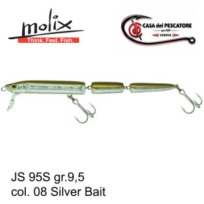 Artificiale Molix Jointed Sandeel Sinking per la pesca a spinning