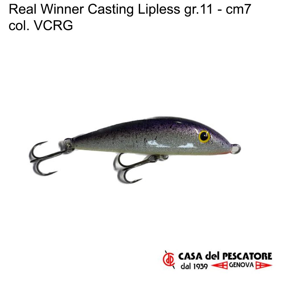 Artificiale Real Winner Casting Lipless 7cm 11g colorazione VCRG per pesca a spinning