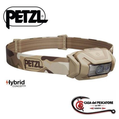 Lampada frontale mimetica Petzl ARIA 1 RGB da 350 lumen per pesca notturna