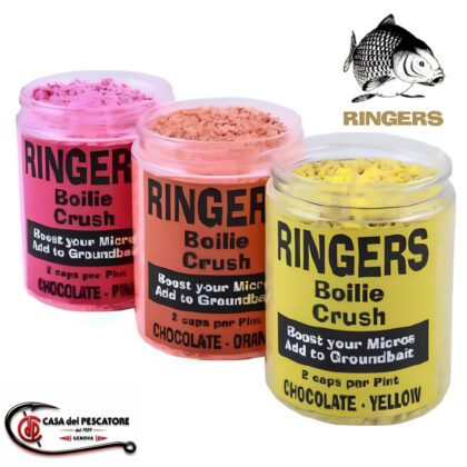 Confezione di Ringers Boilie Crush da 300ml per pesca a method feeder