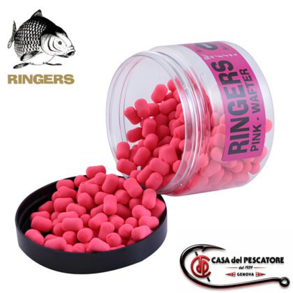Confezione originale di esche Ringers Pink Wafter per il feeder fishing - Casa Del Pescatore